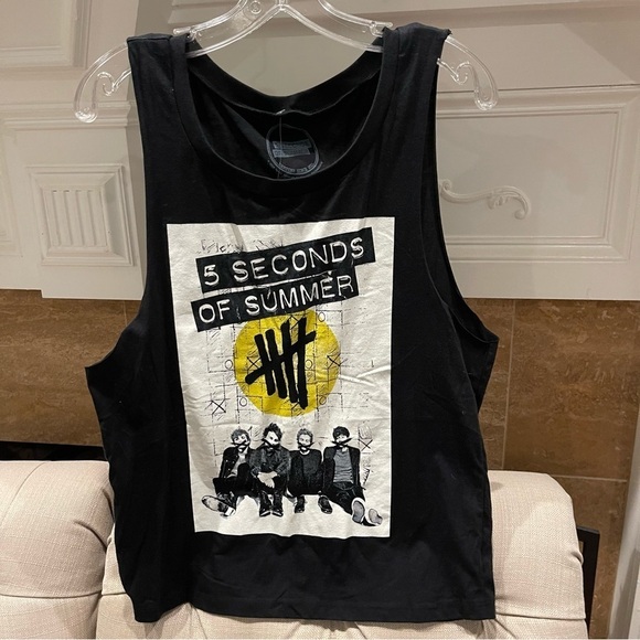 Hot Topic Tops - AU: NWT 5 Seconds Of Summer - Womens Pull & Bear Tank Top Sz L